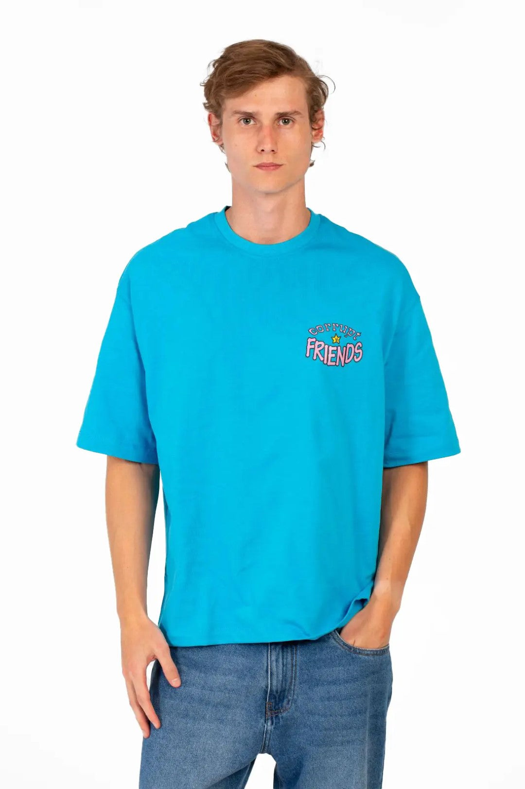 STAR SHAPES CORRUPT PRINT T-SHIRT