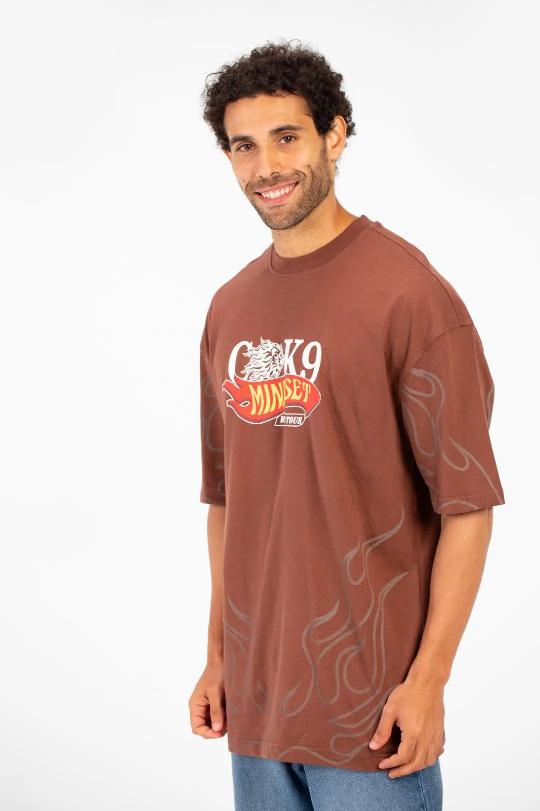 MINDSET CK9 PRINT HALF SLEEVE T-SHIRT