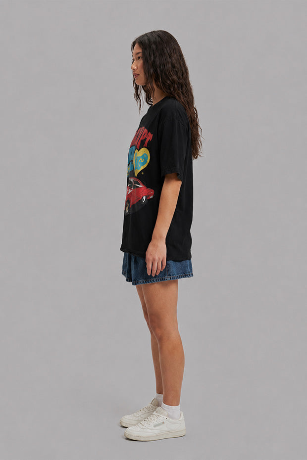 CORRUPT CANINE RETRO RIDE HEAVYWEIGHT BOXY T-SHIRT