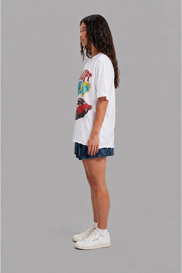 CORRUPT CANINE RETRO RIDE HEAVYWEIGHT BOXY T-SHIRT
