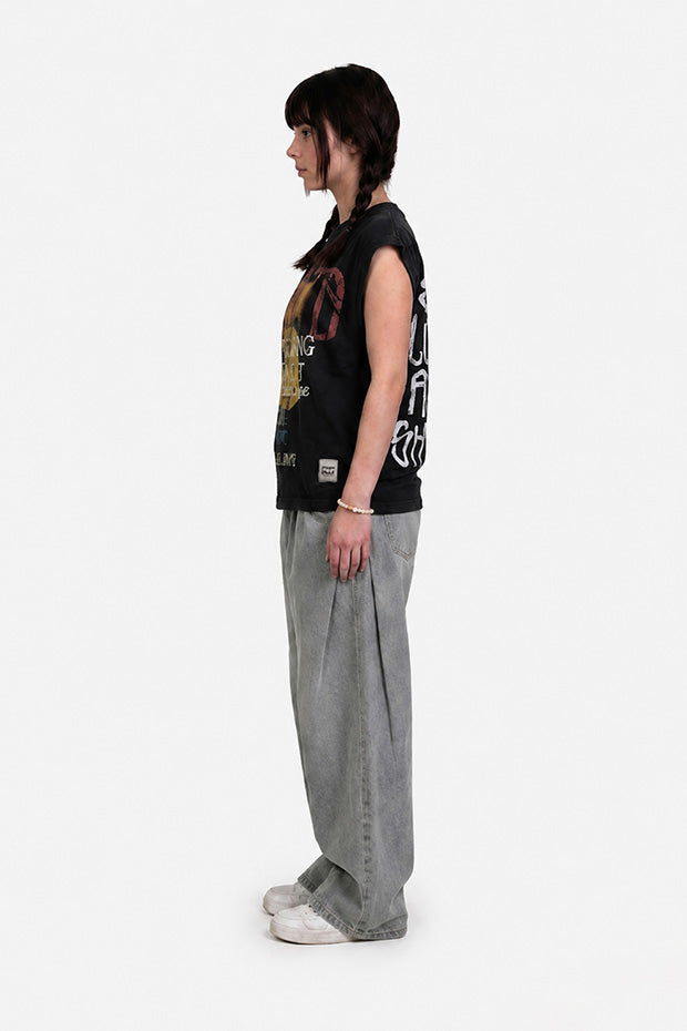 SAINTS WIDE BOX FIT CUT-OFF VINTAGE T-SHIRT
