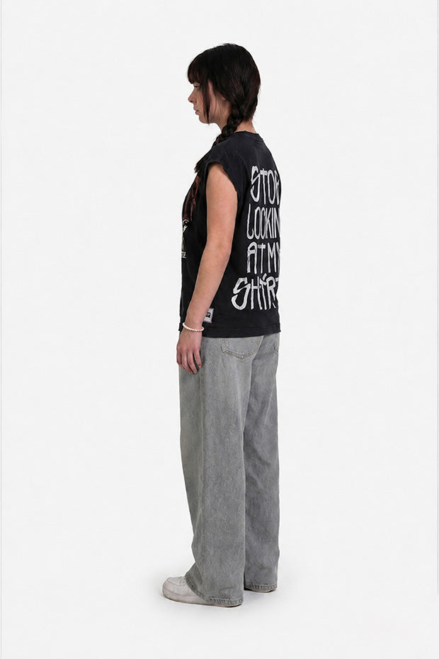 SAINTS WIDE BOX FIT CUT-OFF VINTAGE T-SHIRT