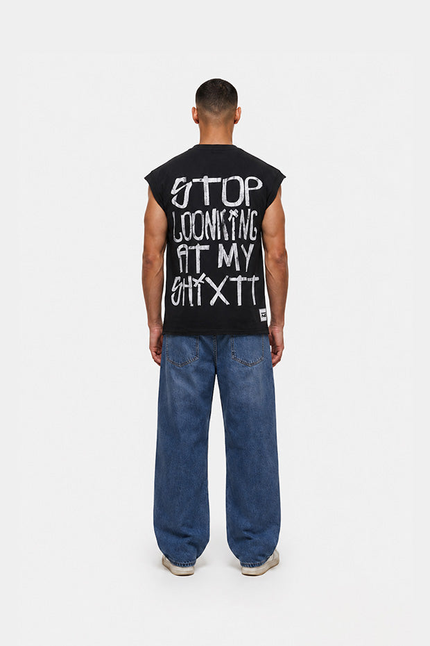 SAINTS WIDE BOX FIT CUT-OFF VINTAGE T-SHIRT