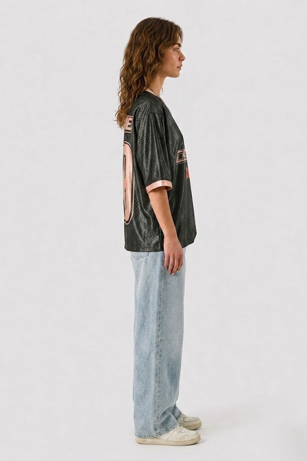 CK-9 STUDIOS BOXY FIT GRAPHIC JERSEY T-SHIRT