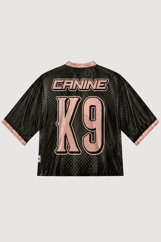 CK-9 STUDIOS BOXY FIT GRAPHIC JERSEY T-SHIRT