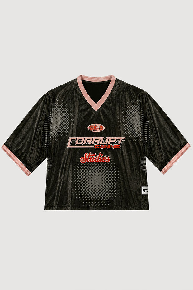 CK-9 STUDIOS BOXY FIT GRAPHIC JERSEY T-SHIRT