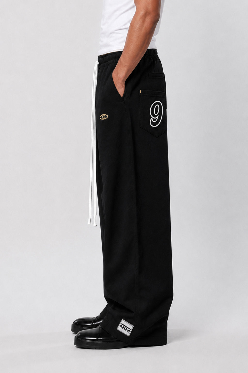 WIDE LEG FLEECE OFF GRID SWEATPANTS WITH DRAWSTRING