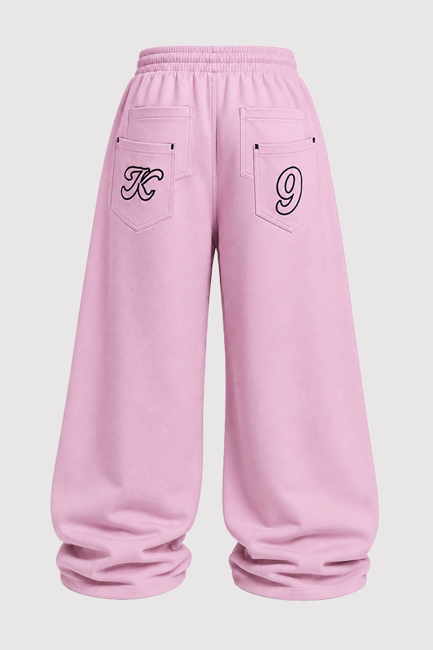 WIDE LEG FLEECE OFF GRID SWEATPANTS WITH DRAWSTRING