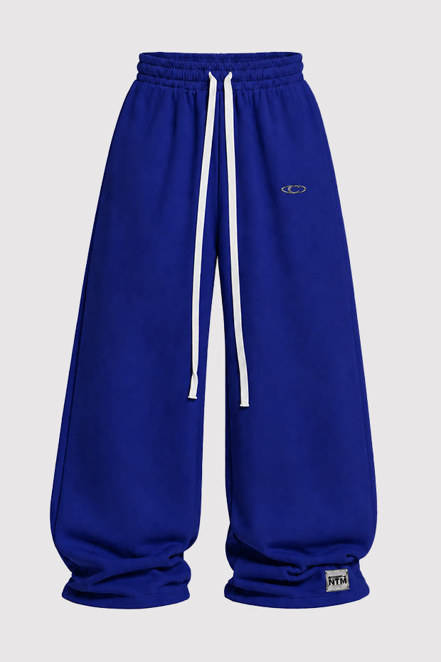 WIDE LEG FLEECE OFF GRID SWEATPANTS WITH DRAWSTRING