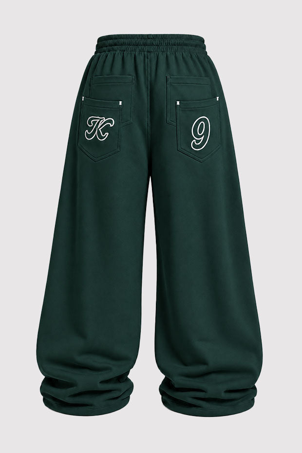 WIDE LEG FLEECE OFF GRID SWEATPANTS WITH DRAWSTRING