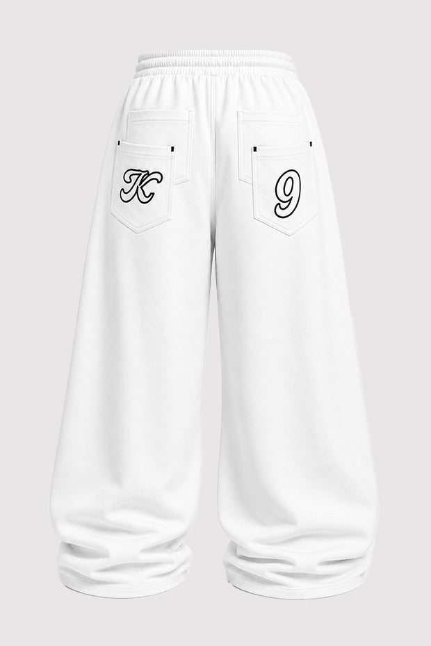 WIDE LEG FLEECE OFF GRID SWEATPANTS WITH DRAWSTRING