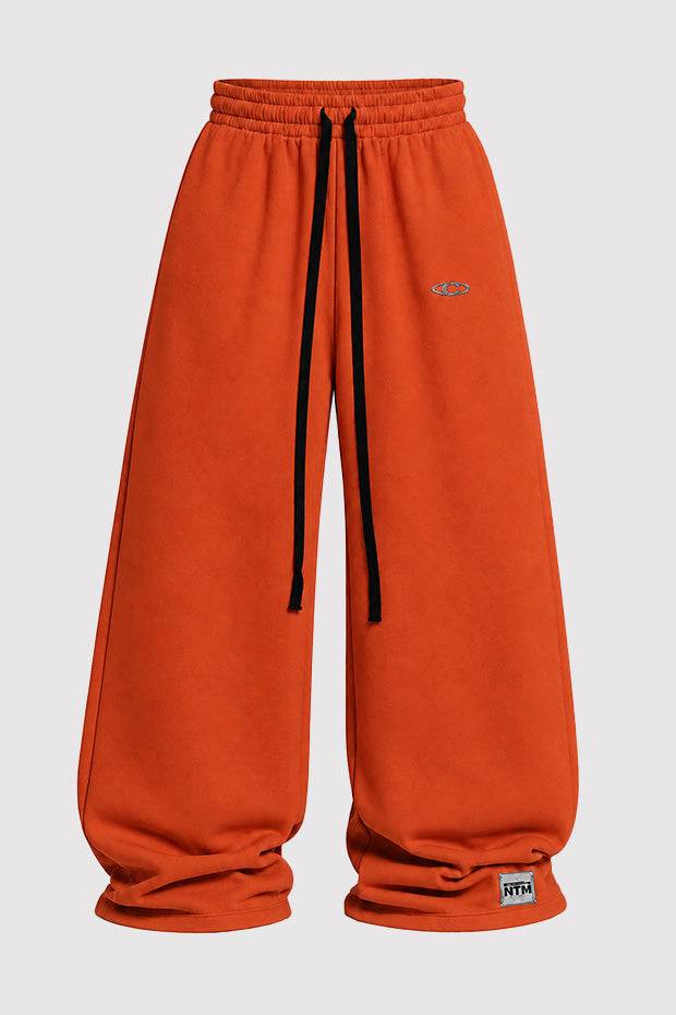 WIDE LEG FLEECE OFF GRID SWEATPANTS WITH DRAWSTRING