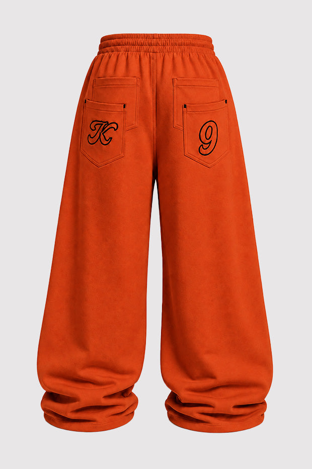 WIDE LEG FLEECE OFF GRID SWEATPANTS WITH DRAWSTRING