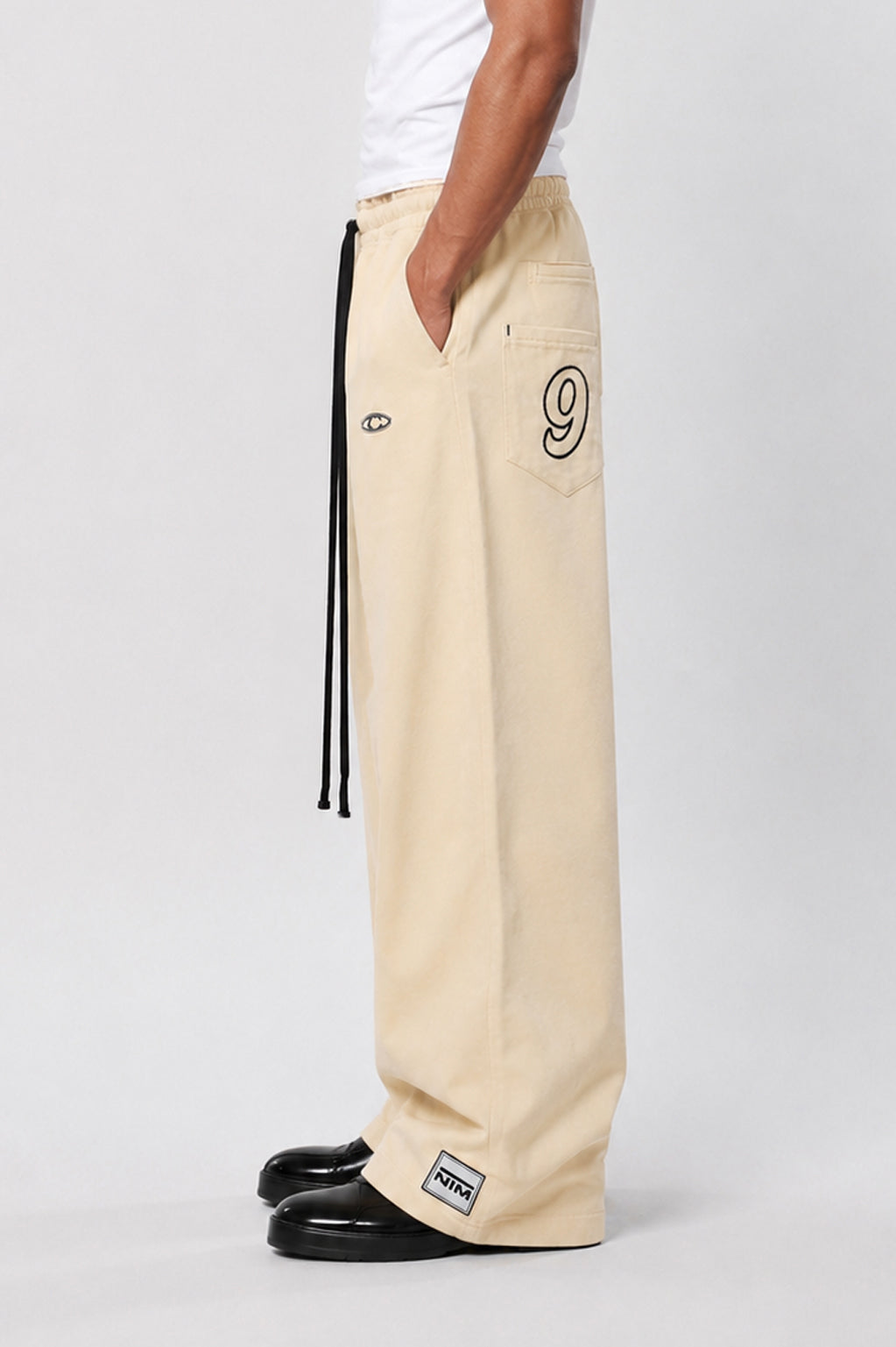 WIDE LEG FLEECE OFF GRID SWEATPANTS WITH DRAWSTRING