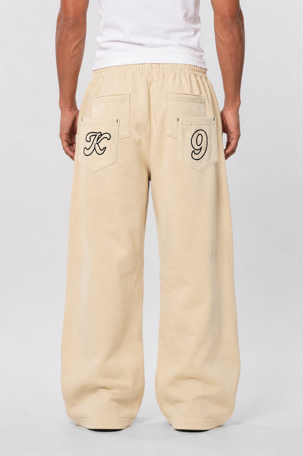 WIDE LEG FLEECE OFF GRID SWEATPANTS WITH DRAWSTRING