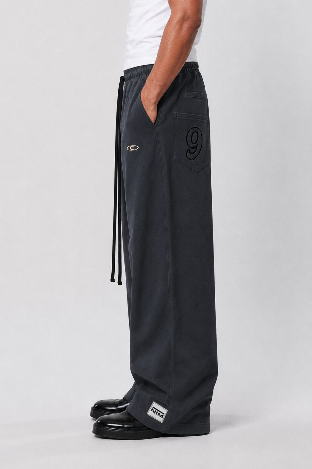 WIDE LEG FLEECE OFF GRID SWEATPANTS WITH DRAWSTRING