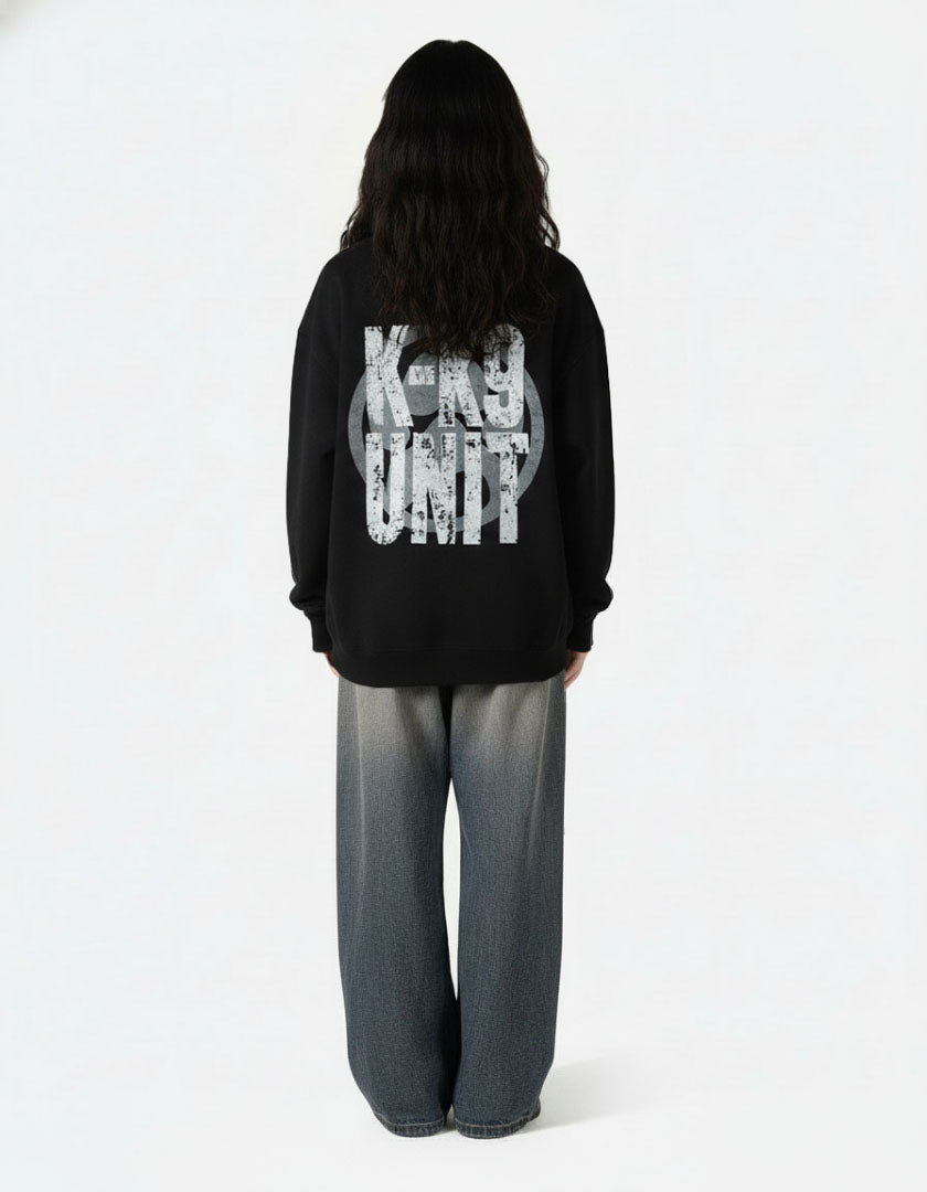 CORRUPT CANINE SAVAGE PRINT OVERSIZED HOODIE
