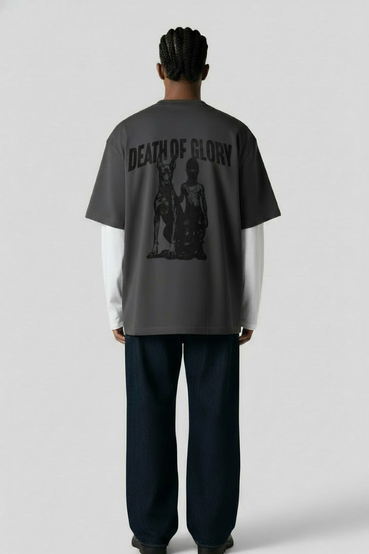 DEATH OF GLORY OVERSIZED CONNECTED SLEEVES SWEATSHIRT