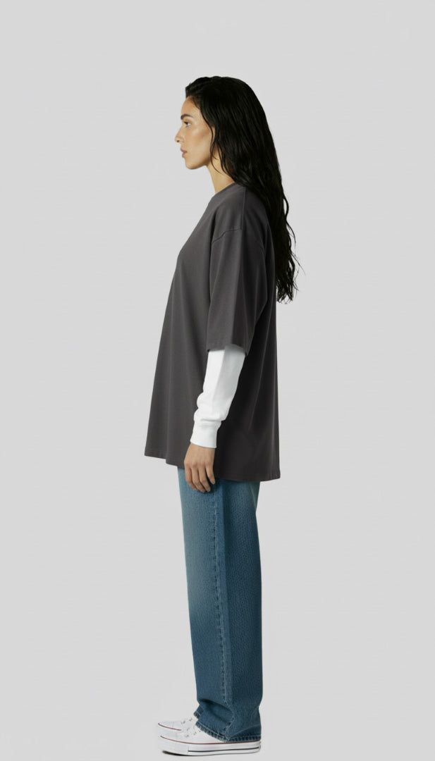 DEATH OF GLORY OVERSIZED CONNECTED SLEEVES  T-SHIRT