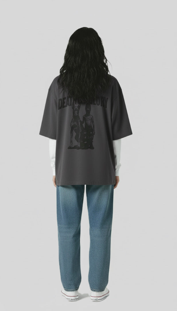 DEATH OF GLORY OVERSIZED CONNECTED SLEEVES SWEATSHIRT