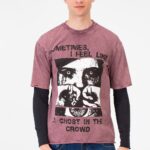 LONG SLEEVE CORRUPT CANINE T-SHIRT - Maroon