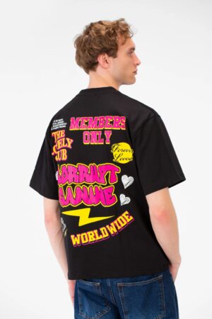 OVERSIZED TEXT PRINT T-SHIRT