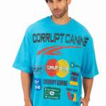 LOGOS PRINT TEE - Blue
