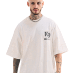 OVERSIZE STAR PRINT TEE - White