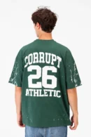 CORRUPT NINETIES VARSITY BASEBALL OVERSIZED T-SHIRT