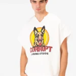 CORRUPT DOGY PRINT SHORT SLEEVES T-SHIRT - White